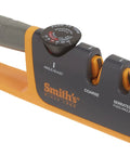 Adjustable Angle Knife Sharpener With 2-Stage Coarse And Fine Sharpening For Serrated And Straight Edge Blades, gray and yellow