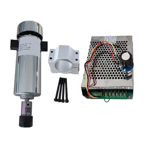 800W 110V DC CNC Spindle Motor Kit With ER16 Chuck For Engraving And Milling, Beefy 20000 RPM High Torque, Water And Air Cooled Design