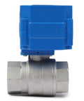1 Inch Motorized Ball Valve With 110 VAC Plug, NSF Certified 304 Stainless Steel, Auto Return, Normally Closed NPT Thread