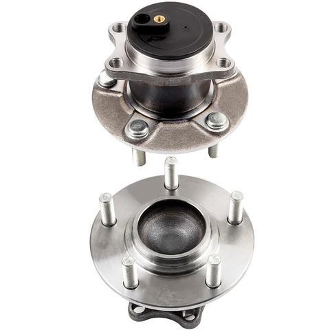 Rear Wheel Hub And Bearing Assembly 512394 Direct Fit For Mitsubishi Lancer 2008 2017 And Outlander 2008 2013 Plus Outlander Sport 2011 2012 With ABS Two Piece OE Quality Replacement Ready To Roll, two-piece design shows mounting components