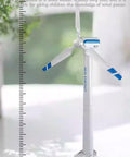 2 In 1 Wind Turbine And Platform Trailer Playset showing a large wind-up generator model with realistic turbine blades.