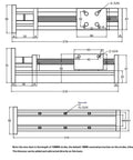 Diagram of Single Axis Ball Screw Linear Stage Module Heavy Duty Plug And Play Electric Workbench Precision Lead Screw Motion Rig.