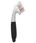 Grout Brush With Non Slip Handle For Mildew Soap Scum And Grime Removal In Showers Sinks Tiles Tough Bristles Clean Grout Lines