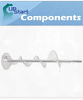 Dispenser Auger Replacement For GE Refrigerator GSL25JFTFBS, Ice Maker Auger shown in packaging, ultra durable