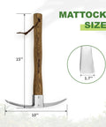 Dual Head Garden Pick Axe And Mattock Be A Heavy Duty Workhorse For Beating Up Heavy Clay Soil Digging with dimensions 15x10 inches