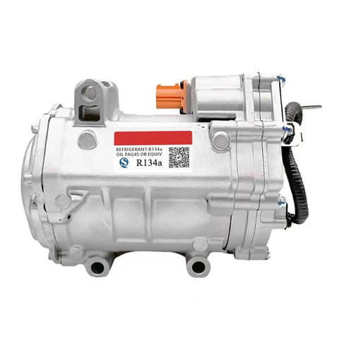 Plug And Play Electric Air Conditioning Compressor That Blows Hella Cold For Byd G5 S6 F3 F6 Tang Han Ev Song Plus Dmi with a silver finish.