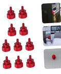 Red Aluminum Alloy Computer Case Thumbscrews 10 Pack, Knurled DIY Replacement Screws for PC Chassis PCI Slot and Motherboard