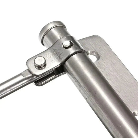 Close-up of Soft Close Door Closer Adjustable Aluminum Alloy Hardware For 40Kg Doors No Slam 0 To 180 Degree Closing component.