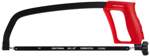Heavy Duty 12 Inch Hacksaw With Tough As Nails Metal Frame And 225 Lb Tension, Deep 4.375 Inch Cut, Adjustable 90 And 180 Degree Blade Angles For Flush Cuts, Comfortable Tension And Grip For Fast, Precise Metal Cutting
