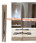Two Piece 180 Degree Folding Hidden Door Hinge For Cabinets And Cabinet Linkage Durable Zinc Alloy Construction With Nickel Plating