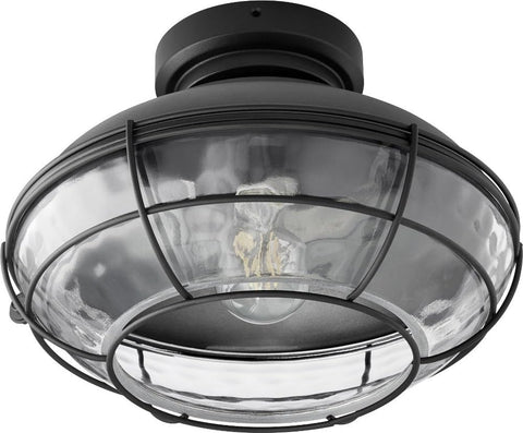 Windmill LED Fan Light Kit Noir Bronze Dark Finish For Restoration Ceiling Fans, Damp Rated, 7 Inch Height And 12.75 Inch Width