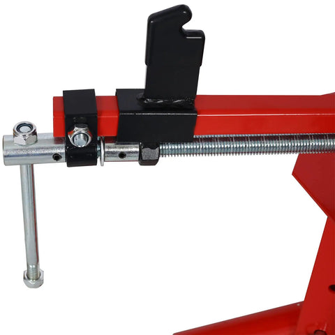 Close-up of the All In One Manual Tire Changer Bead Breaker Kit For 4 To 21 Inch Tires Portable Wheel Mounting Tool showing metal components.