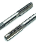 Heavy Duty M8 X 0.75mm Metric Right Hand Thread Taper And Plug Tap Set With Slick Cutting High Speed Steel Blades for threading.
