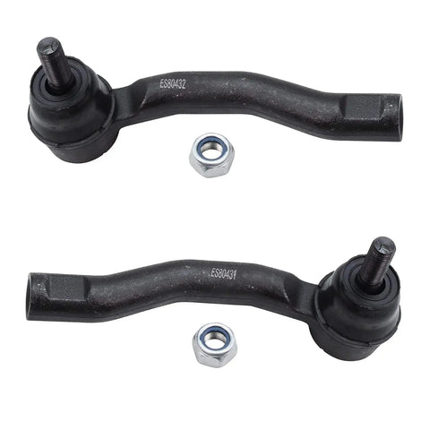 Beefed-Up Front End 12 Piece Suspension Kit For Toyota Corolla 2003 Through 2008 Replacement Includes Front Lower Control Arms, Ball Joints, Stabilizer Sway Bar End Links, Tie Rod Ends And Boots, two tie rod ends with nuts