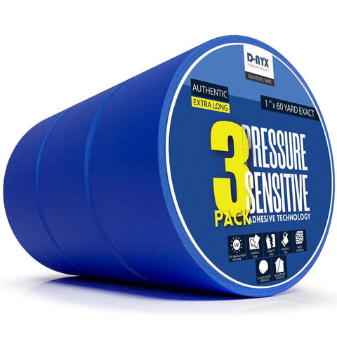 3 Pack Pro Grade Painter Tape Blue Masking Tape 2 Inch By 60 Yards Each Residue Free Multi Surface For Sharp Lines And Clean Edges
