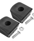 2 Pack Roller Skate Toe Stops And Brake Pads Non Slip Rubber Quad Skate Braking Blocks Black Replacement Skater Brake Parts