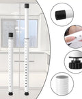 Heavy Duty Sliding Door Security Bar 17 To 50 Inch Adjustable Anti Lift Window Lock Jammer With Rubber Tips for home use