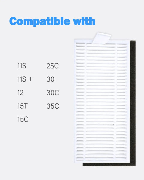 Replacement Filters For Eufy RoboVac Series Snap In High Performance 10 Pack Fits 11S 25C 30 30C 15C 35C 12 15T And 11S Plus Vacuum Cleaners Great For Pet Hair And Dust Control