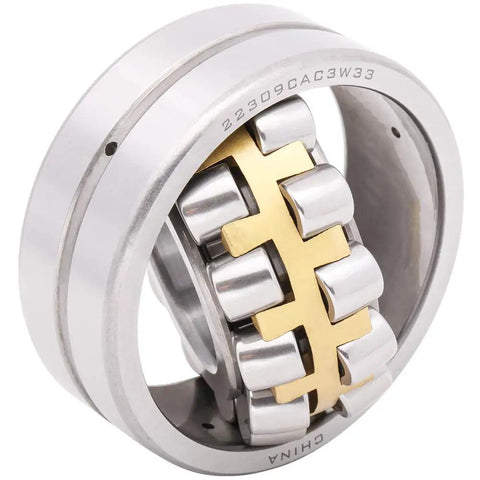 Upgrade With This 2 Pack Of Rock Solid Spherical Roller Bearings 22309CAC3W33 Featuring 45 X 100 X 36 Millimeter Specs And A Heavy Duty Bronze Cage Open Design Built For Smooth Motor Rotations That Crushes Daily Grind Without Skipping A Beat