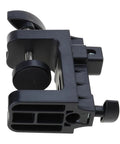 Sturdy D Style Desk Lamp Clamp With 12Mm Hole Perfect For Mounting Cylinders Under 45Mm Diameter in black, showing side view and rubber pads.
