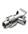 Brass swivel ball mount for Handheld Shower Head With High Pressure And 6 Spray Settings, 6 Inch Chrome Face