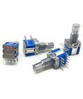 RS1010 Rotary Encoder Band Switch Kit 5 Piece Pack with Gear Change Switches in various positions for electronics projects.
