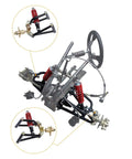 Front Suspension Swingarm Assembly Upgrade Kit With Upper And Lower Swingarms And Shocks For DIY ATV Quad Bike Buggy Go Kart Parts 195mm 220mm