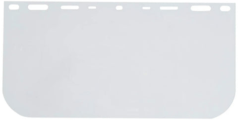 Replacement Face Shield for Worksite Safety, 8 x 15.5 x.040 Clear Polycarbonate Shield, Model 15151, Fits E13 Through E20 Visor Carriers