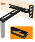 Ultra Tough Headboard Brackets For Metal Bed Frame Universal Adjustable Wall Mount Kit With Footboard Extension Solid Steel Black Finish size dimensions