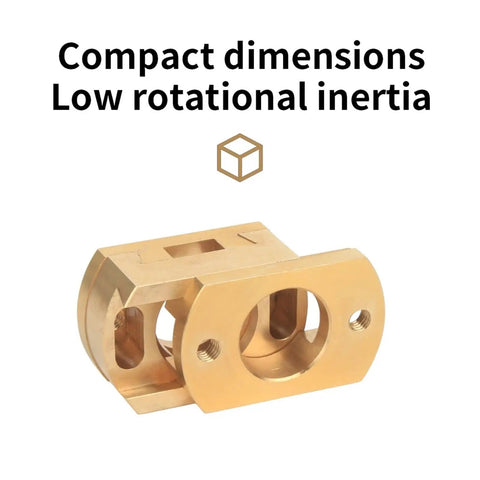 18mm Brass Oldham Coupling For Z Axis T8 Screw Upgrades Compatible With Ender 3 V2 And CR 10 S Pro For Smoother Print Rides And Zero Backlash, brass coupler