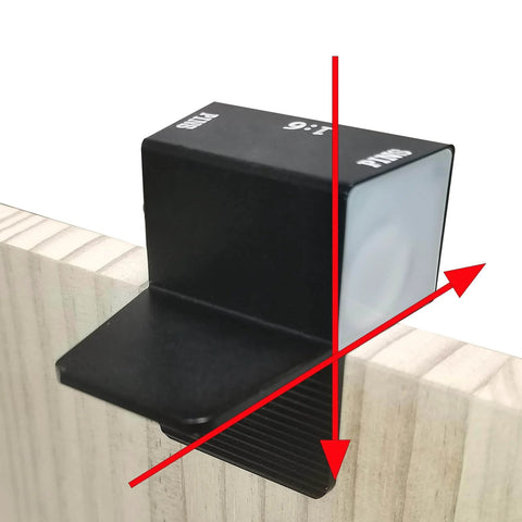 Woodworking Dovetail Jig For Precise Joints With Magnetic Base And Adjustable Fence attached to wooden board