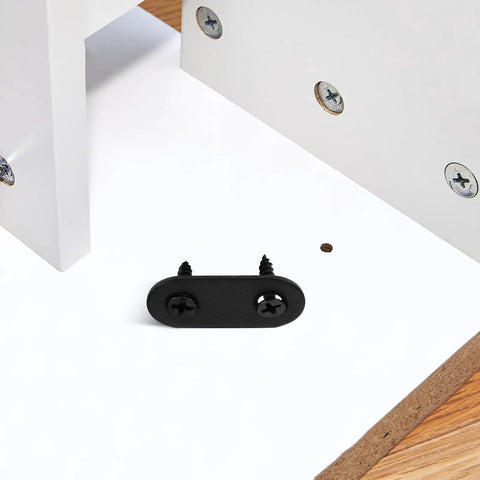 Flat Mending Plates Set Of 12 Black Stainless Steel Brackets With Screws For Beds And Tables Built To Last Easy Install