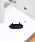 Heavy Duty Flat Metal Brackets Set, 12 Black Stainless Steel Mending Plates With Pre Drilled Holes And Screws For Furniture And Chair Support