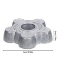 Heavy Duty Aluminum Cylinder Regulator Handwheel 6 Pack Hexagonal Valve Handle For Gas Bottles With High Torque Grip And Slip Proof Design Making Industrial Maintenance A Breeze, 6cm