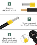 400 Piece Wire Ferrule Terminal Kit With Silver Plated Copper Ferrules Crimp Connectors Insulated Cord Pin Ends And Sleeves for wiring
