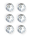 Crystal Knobs Set Six Pack Round Ball 42mm Cabinet Knobs With Screws For Dresser Drawers Cabinets Kitchen Bathroom Bedroom