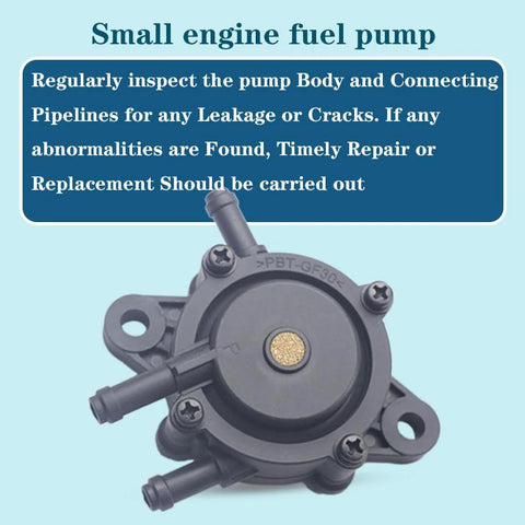 Heavy Duty Fuel Pump For Kohler 17 HP Through 25 HP Engines, Plug And Play With Briggs And Stratton, black round design