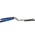 Premium Offset Relay Pliers With Thin Tipped Design For Easy Fuse Electrical Relay Removal Pulling, 230 mm with blue rubber grips.
