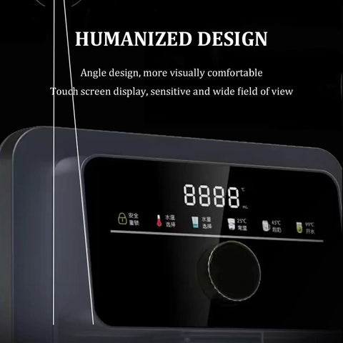 Wall Mounted Water Dispenser With Electronic Lock And Dual Temperature Control digital display interface
