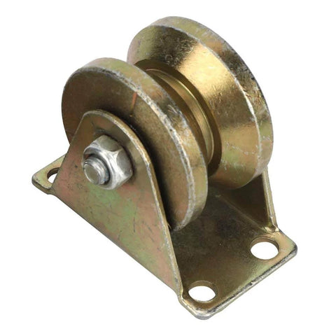 2 Pack V Type Sliding Gate Roller Heavy Duty V Groove Wheel Track Rail For Industrial Machines And Sliding Doors With Steel Construction