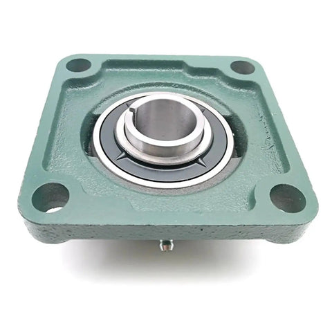 Premium 4 Bolt Flange Mounted Bearing Unit Single Piece Heavy Cast Iron Housing UKF207 H2307 F207 Smooth Rotation Reliable Industrial Performance Ideal For Machine Repair Workshops Or Garage Projects Built Tough To Take The Heat Daily, 4-bolt flange bearing unit
