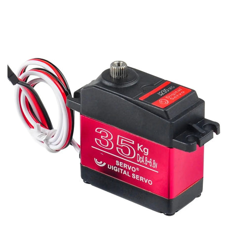 Badass 35Kg Digital Steering Servo With Rock Solid 3235 Motor and Wicked Smooth 270 Degree Rotation for Gnarly 1 8 and 1 10 RC Car Builds and Trails.