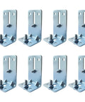 Beefed Up 8 Pack Garage Door Track Jamb Brackets J6 Heavy Duty 12 Gauge Steel Reinforcement Set With Screws And Nuts