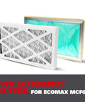 Bang For Your Buck Dual Replacement Filters Set For Ecomax MCF03 Air Filtration Systems packed with two types of filters.
