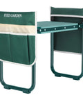 2 In 1 Garden Kneeler And Seat Foldable Bench With Ten Point Two Three Inch Wide Kneeling Pad Heavy Duty Gardening Stool