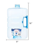 3-Gallon BPA-Free Water Storage Container With Screw-On Cap, Durable Stackable Plastic Unit, 16x9 inches, shown upright