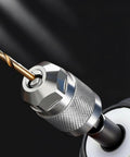 Hex Shank Drill Chuck Adapter With Three Jaw Chuck Converter Power Tool Attachment For A Snug Grip And Secure Accessory Holding Knurled Finish For Easy Drive And Maintenance Tasks, holding drill bit