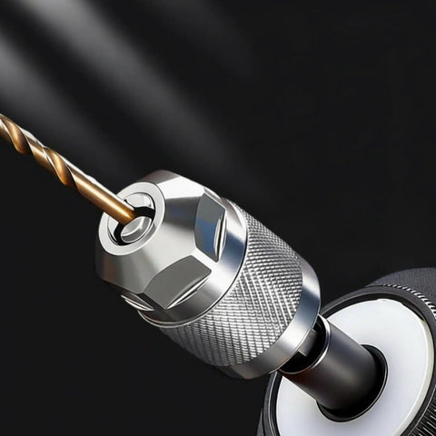 Hex Shank Drill Chuck Adapter With Three Jaw Chuck Converter Power Tool Attachment For A Snug Grip And Secure Accessory Holding Knurled Finish For Easy Drive And Maintenance Tasks, holding drill bit