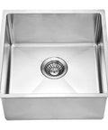 Undermount Single Bowl Bar Sink in Polished Satin 18-Gauge 304 Stainless Steel With Sound Dampening Padding