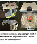 Premium Router Edge Guide Assembly For Seamless Woodworking Projects With Crisp Precision And Easy Install Design That Slides Right Onto Ryobi 18V One Plus Trimmers P601 P206 PCL424B PCL424 R2401 on trimmer with steel and plastic components.